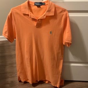 Peach mens polo shirt like new size medium